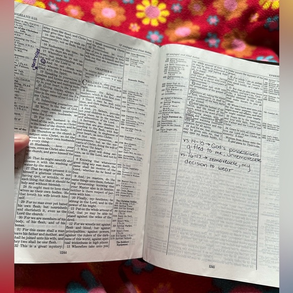 Thompson Chain Red Letter Leather KJV Bible with Box Good shape See pictures - Picture 12 of 15